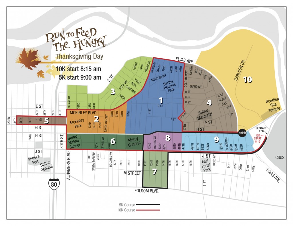 Run to Feed the Hungry 2014 Map