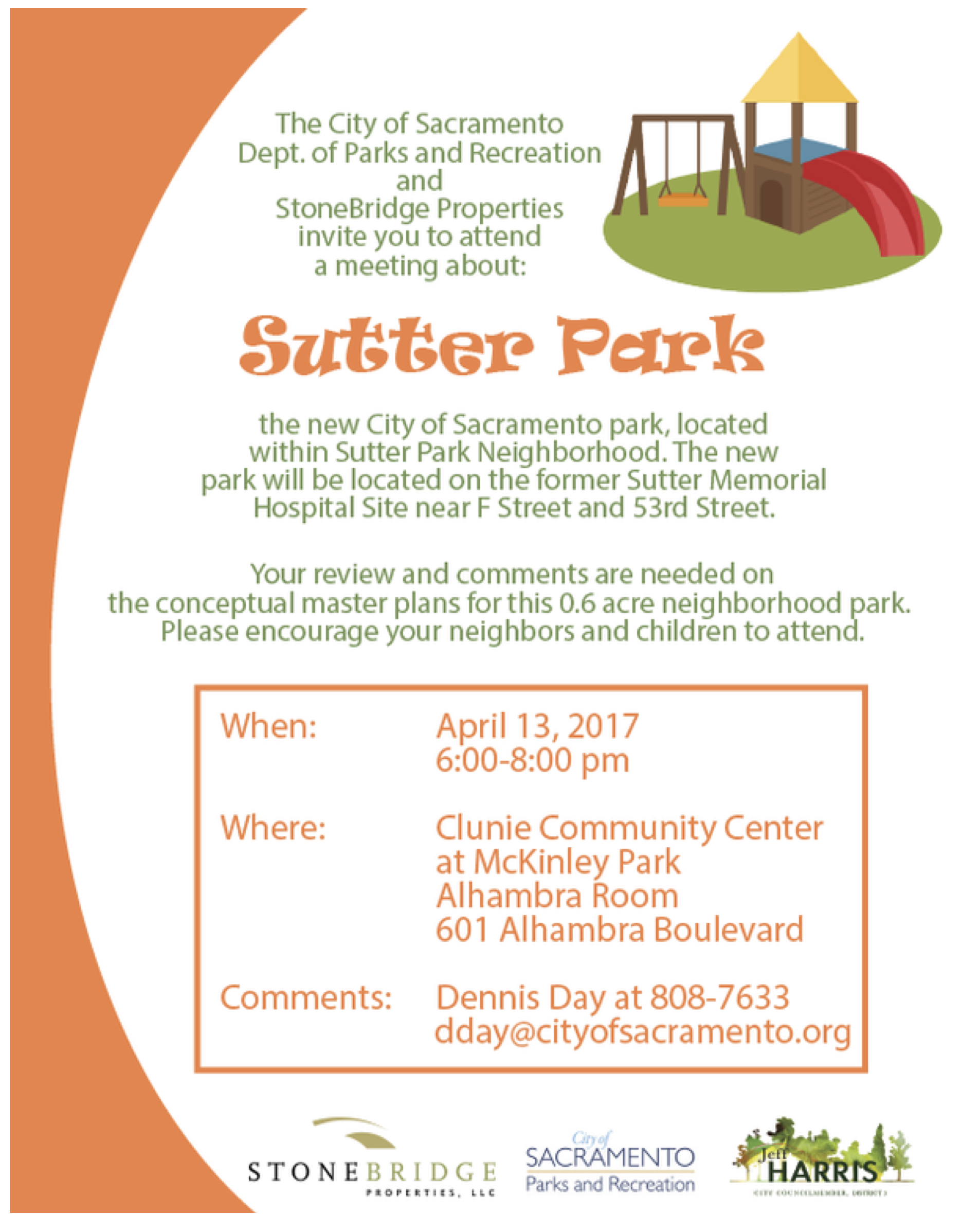 Sutter Park Neighborhood Park Meeting